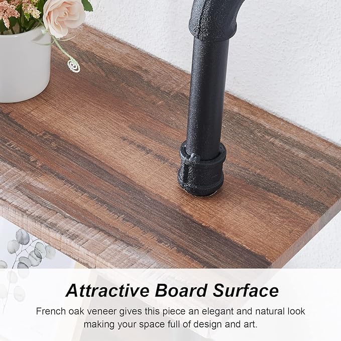 5-Tier Industrial Pipe Bookshelf