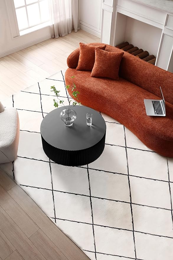 Black Round Coffee Table