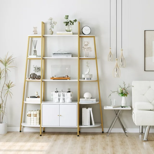 Large 5-Tier Bookshelf, 53.5"L x 70"H