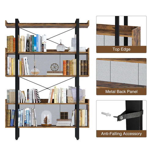 Multi Tier Vintage Free Standing Bookshelf