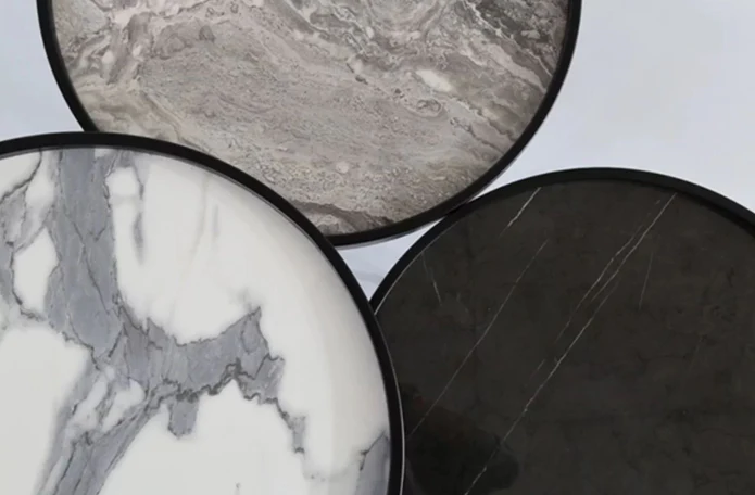 Round Marble Nesting Coffee Table