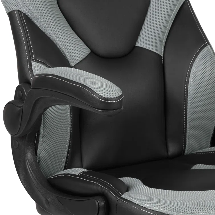 High Back Racing Style Ergonomic Gaming Chair with Flip-Up Arms