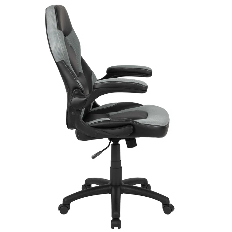 High Back Racing Style Ergonomic Gaming Chair with Flip-Up Arms