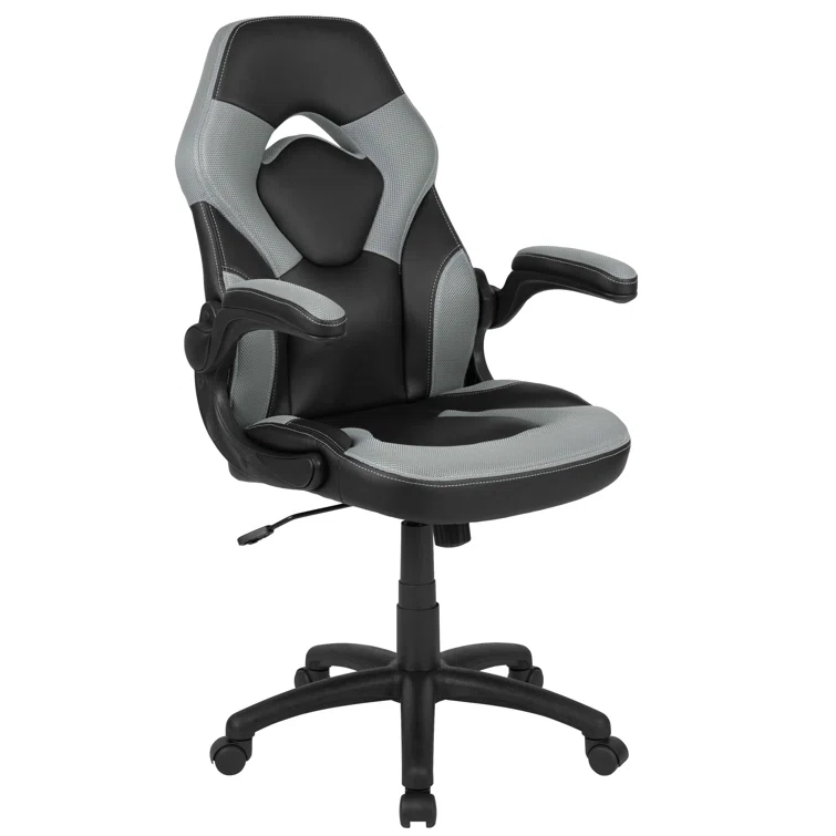 High Back Racing Style Ergonomic Gaming Chair with Flip-Up Arms