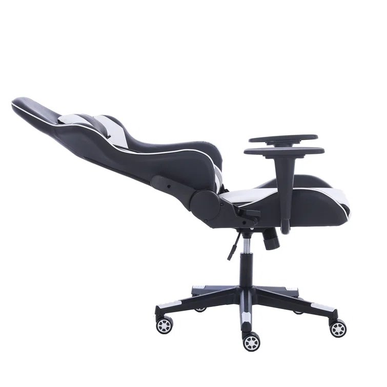 Reclining Ergonomic Faux Leather Swiveling PC & Racing Game Chair