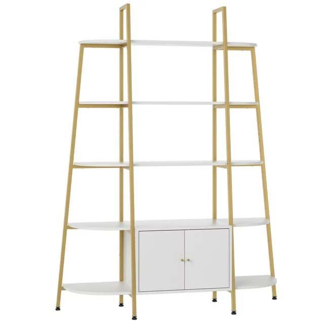 Large 5-Tier Bookshelf, 53.5"L x 70"H