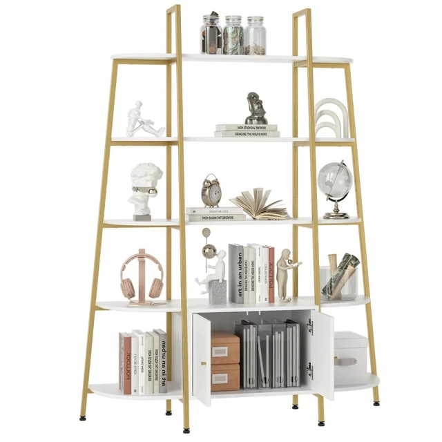 Large 5-Tier Bookshelf, 53.5"L x 70"H