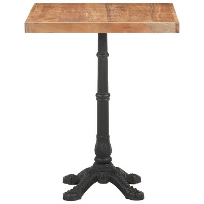 Bistro Table 23.6"x23.6"x29.9" Solid Acacia Wood