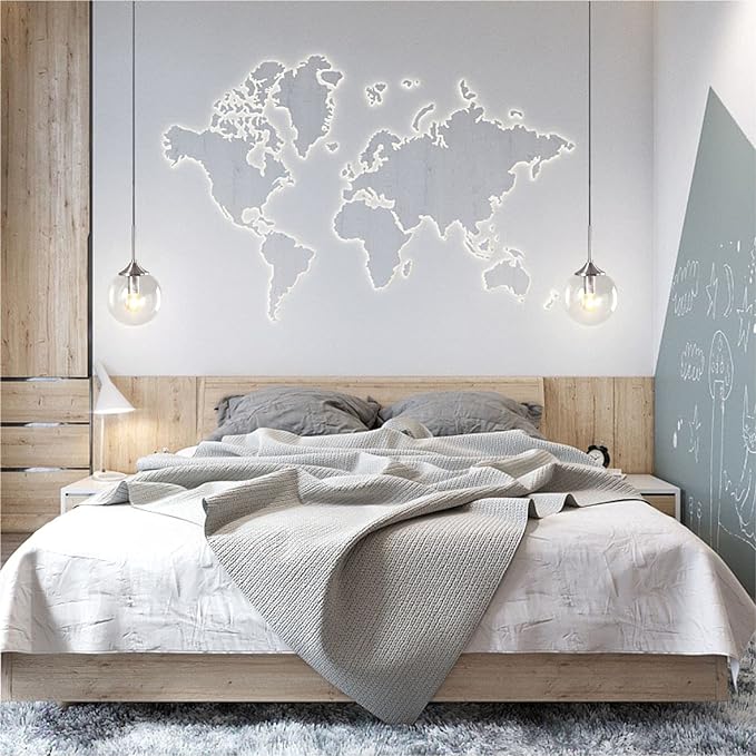 Modern Nordic Hanging Ceiling Light Fixture 1-Light Silver Pendant Light with Glass Globe Adjustable Cord Contemporary Kitchen Island Lighting for Bedroom Living Room Dining Room (Clear)