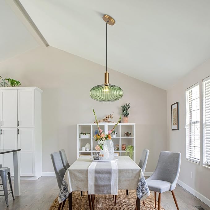 Modern Gold Globe Pendant Light Black Green Glass Bathroom Pendant Light Fixture Adjustable Brass Round Pendant Lights Kitchen Island Lighting Large Pendant Farmhouse Ceiling Light