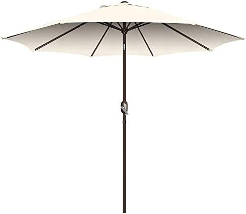 9Ft Patio Umbrella, UV Protect Pool Umbrella with Heavy Duty Pole