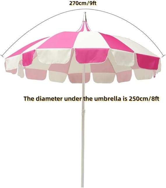 9ft Pagoda Patio Umbrella Large Boho Umbrella Pool Umbrellas Outdoor Market Table Umbrella