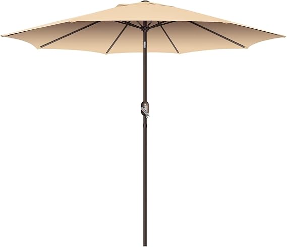 11ft Patio Umbrella, UV Protect Pool Umbrella with Heavy Duty Pole, Ventilate Design Outdoor Umbrella