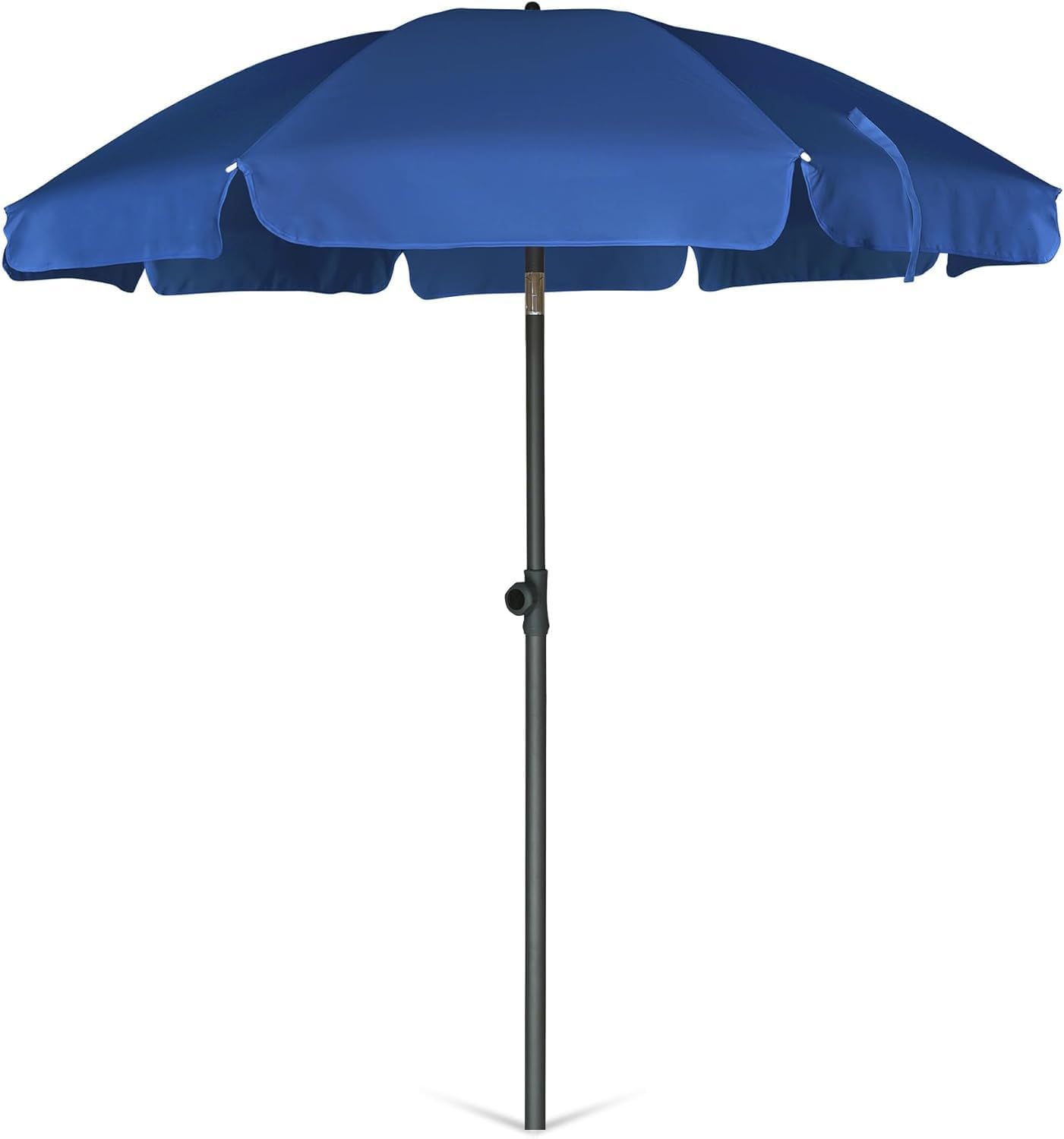 6.5 ft Outdoor Table Umbrella with Tilt Steel Pole, UPF50+ Protection, Great for Outdoor Garden Backyard