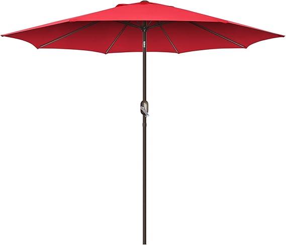 11ft Patio Umbrella, UV Protect Pool Umbrella with Heavy Duty Pole, Ventilate Design Outdoor Umbrella