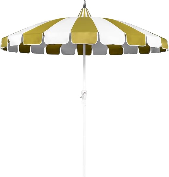8Ft Patio Pagoda Umbrella, UV Protect Pool Umbrellas with Heavy Duty Pole