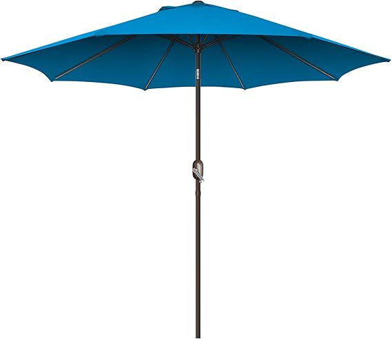 9Ft Patio Umbrella, UV Protect Pool Umbrella with Heavy Duty Pole