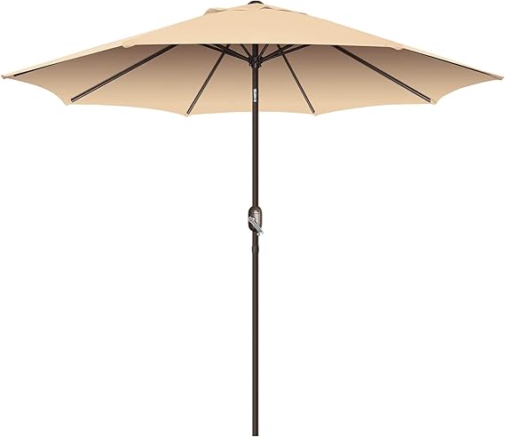9Ft Patio Umbrella, UV Protect Pool Umbrella with Heavy Duty Pole