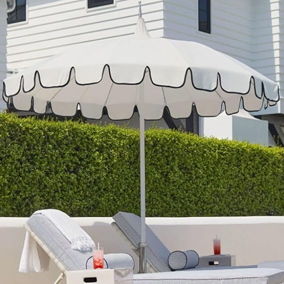 9ft Pagoda Patio Umbrella Large Boho Umbrella Pool Umbrellas Outdoor Market Table Umbrella