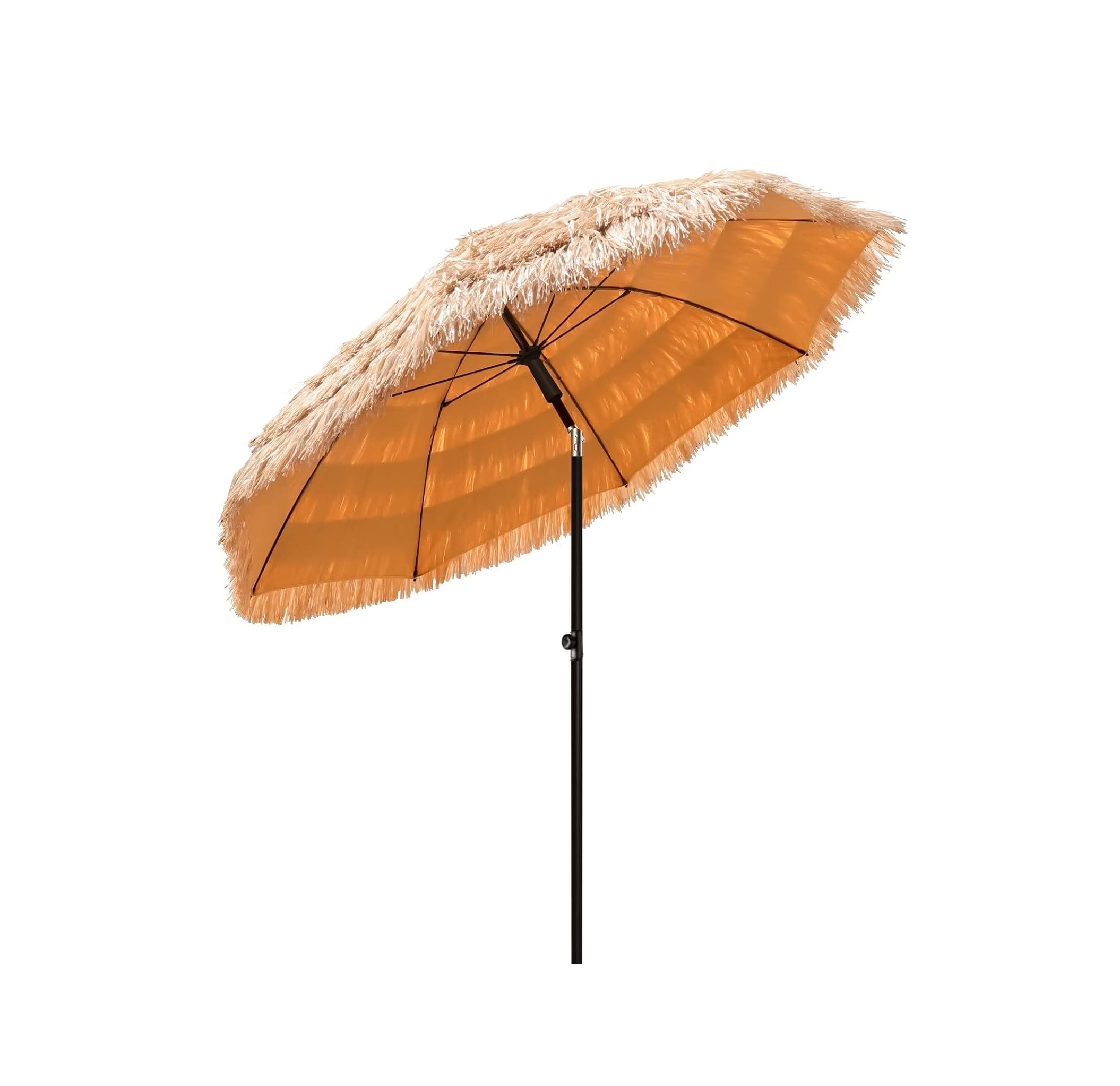 6ft Tiki Umbrellas for Outside, UV Protect Thatch Umbrella with Tilt Design, Thatch Patio Umbrella for Outdoor Tiki Bar