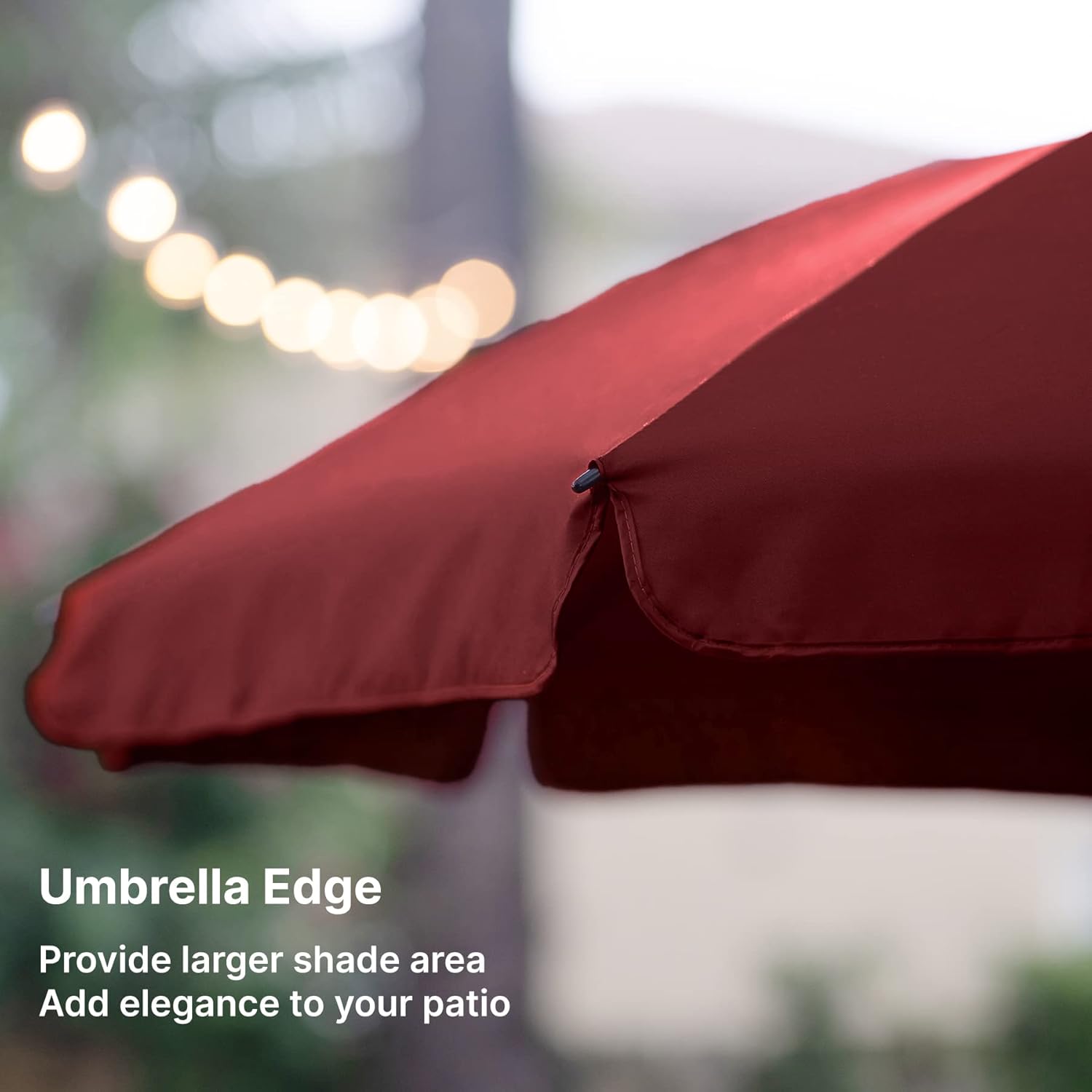 6.5 ft Outdoor Table Umbrella with Tilt Steel Pole, UPF50+ Protection
