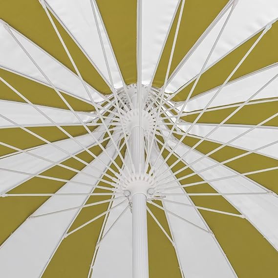 8Ft Patio Pagoda Umbrella, UV Protect Pool Umbrellas with Heavy Duty Pole