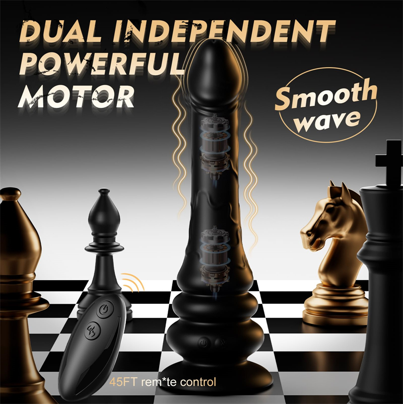 Wriggling Prostate Massager with Dual Motors 🔥 Deep Vibes & Suction Base