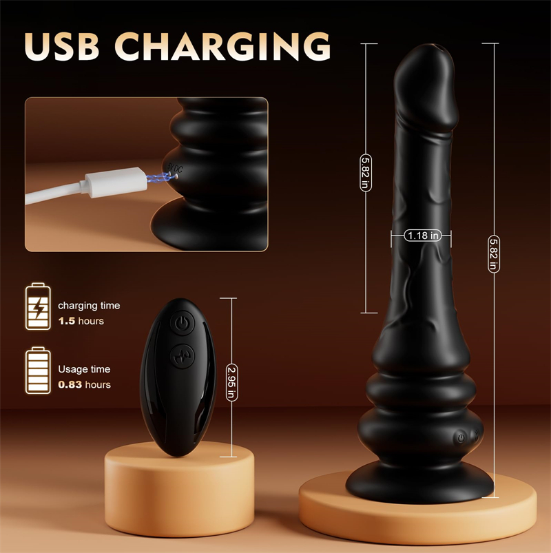 Wriggling Prostate Massager with Dual Motors 🔥 Deep Vibes & Suction Base