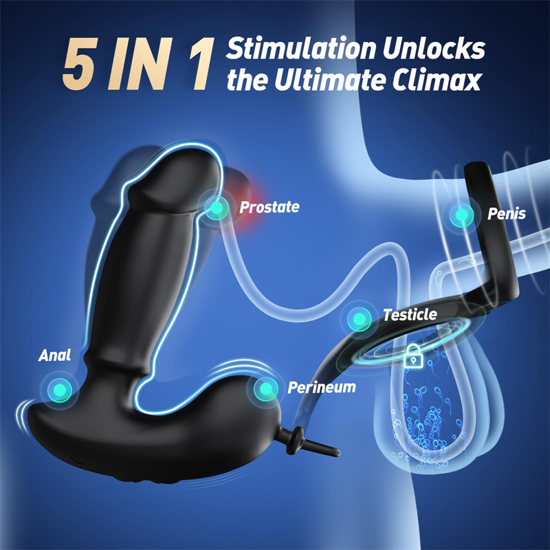 🔥2026 New Product - Hot Selling - 🎁All-in-One Pro Control™ Prostate Massager 👑 Black Knight