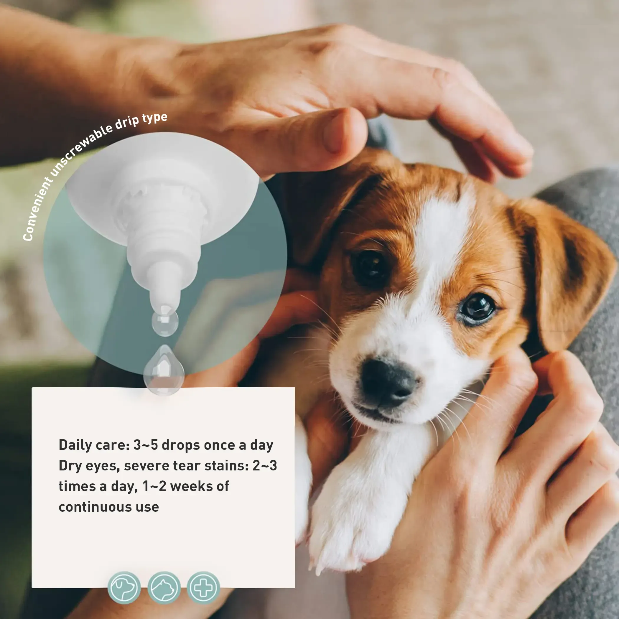 PETCLEAR Titis Mata untuk Kucing & Anjing 60ml 