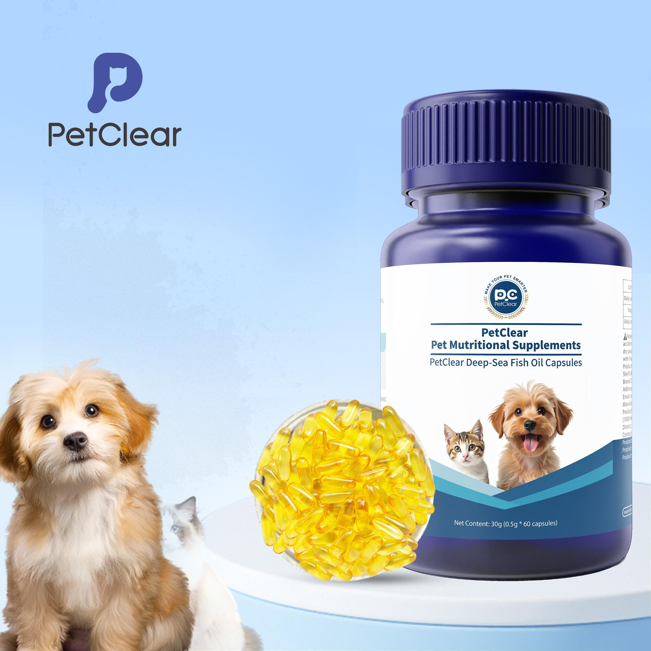 PetClear Pet deep sea fish oil soft capsules for dogs-Pet Store