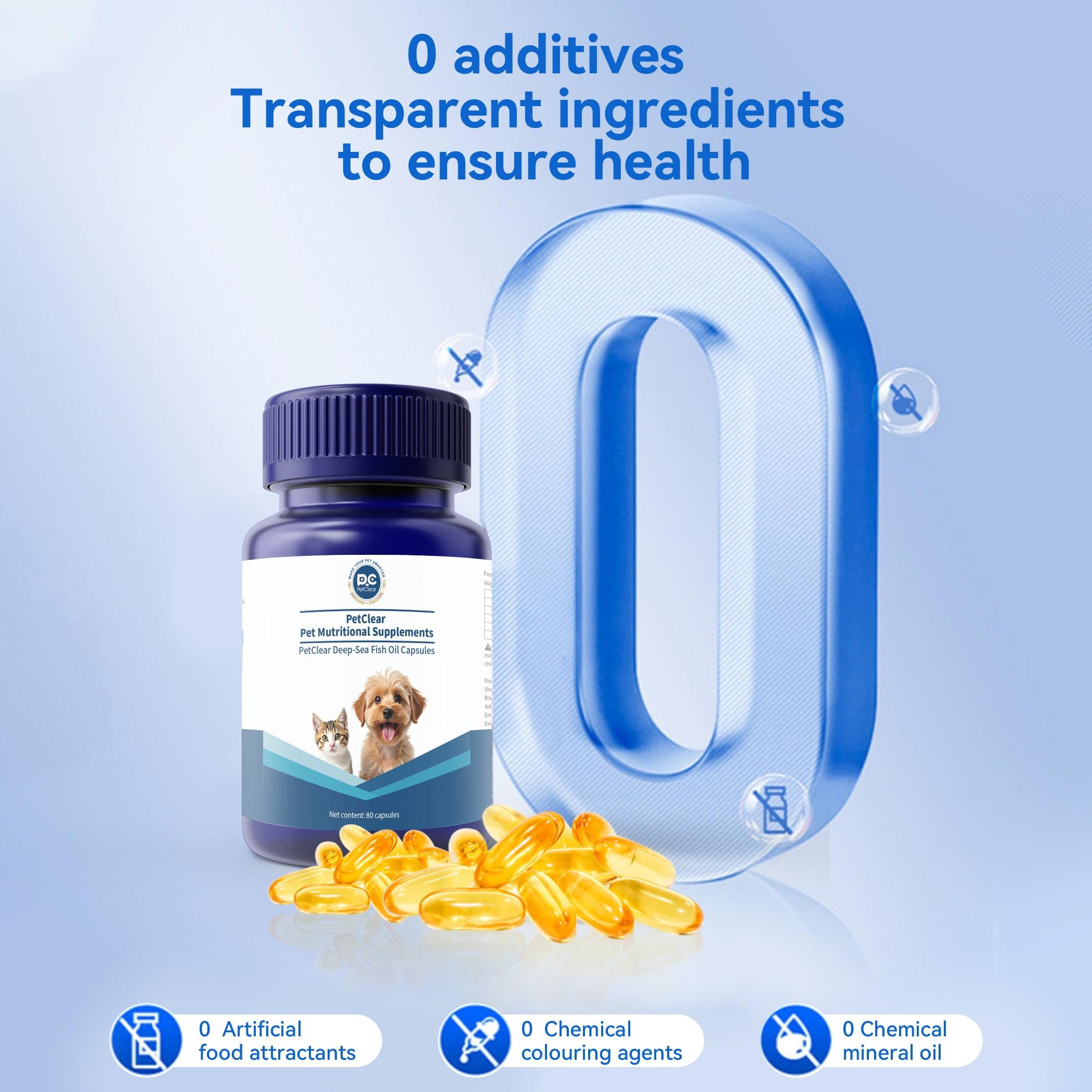PetClear Pet deep sea fish oil soft capsules for dogs-Pet Store