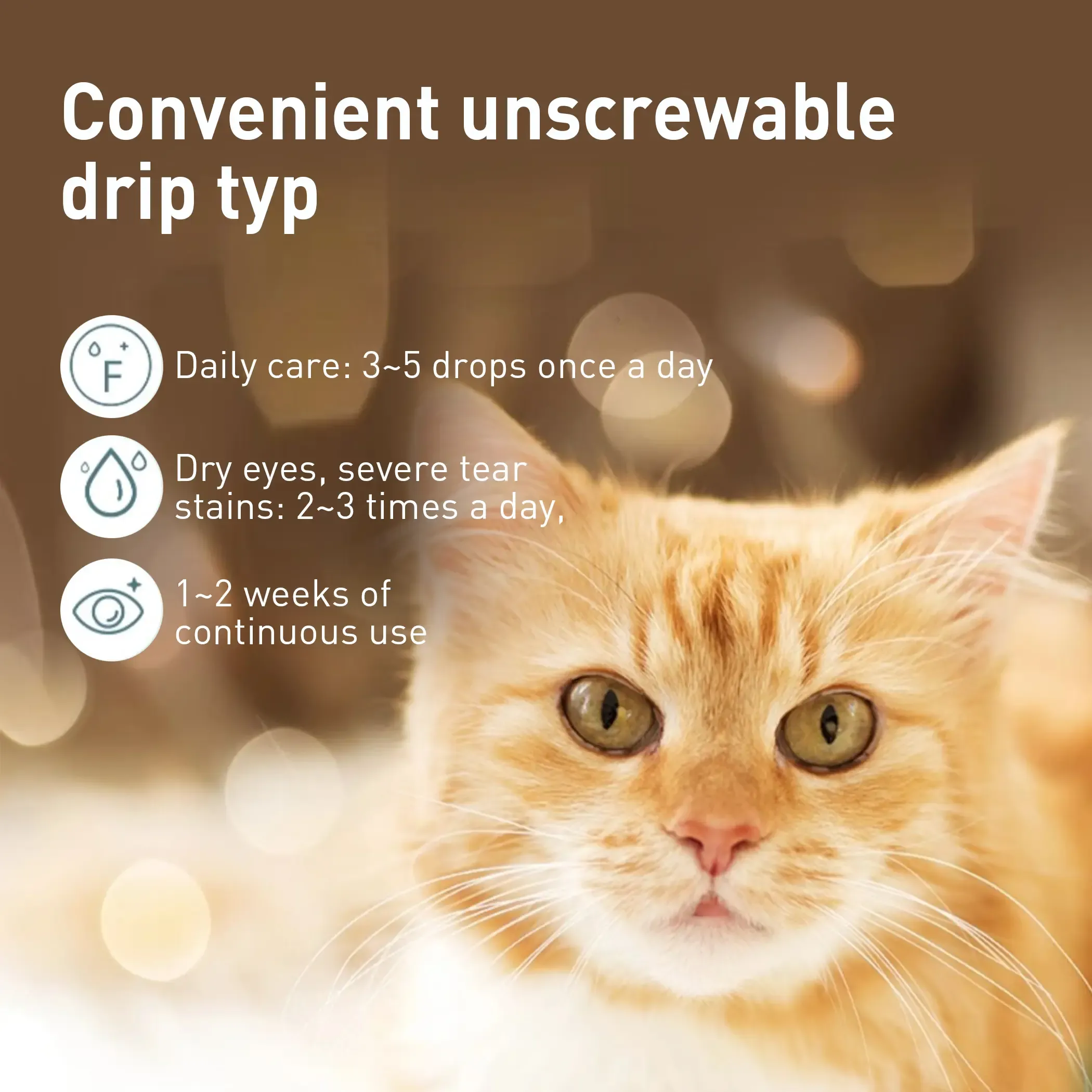 PETCLEAR Titis Mata untuk Kucing & Anjing 60ml 