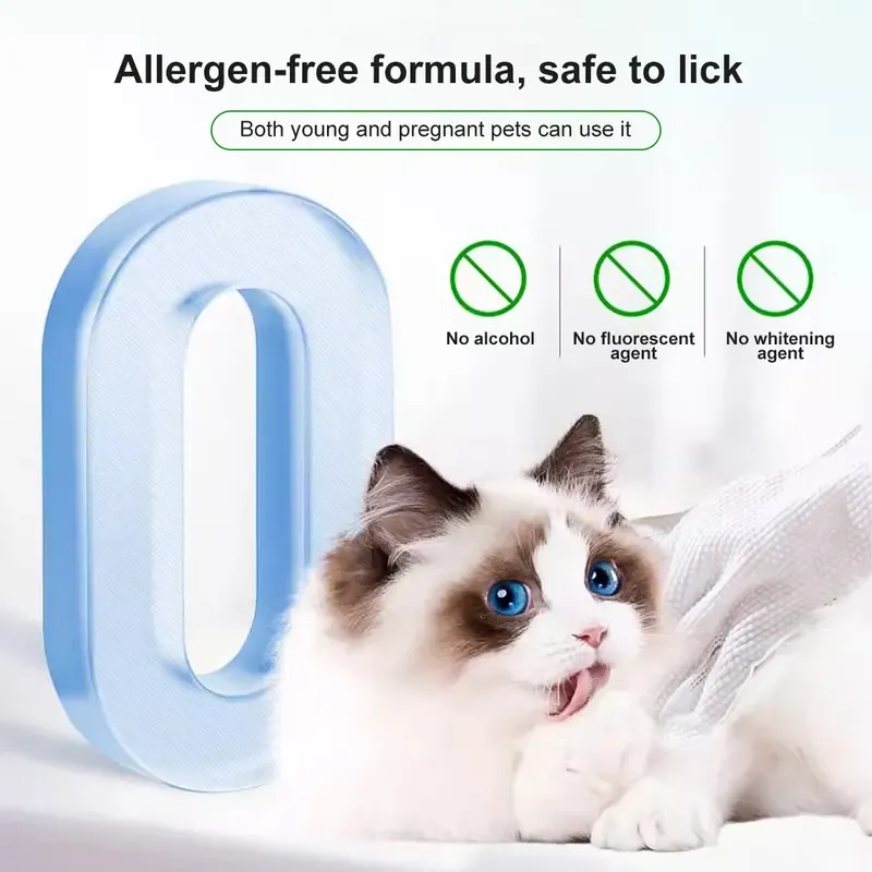 PETCLEAR Sarung Tangan Pembersih Haiwan Peliharaan 10 Keping Paket-Pet Store