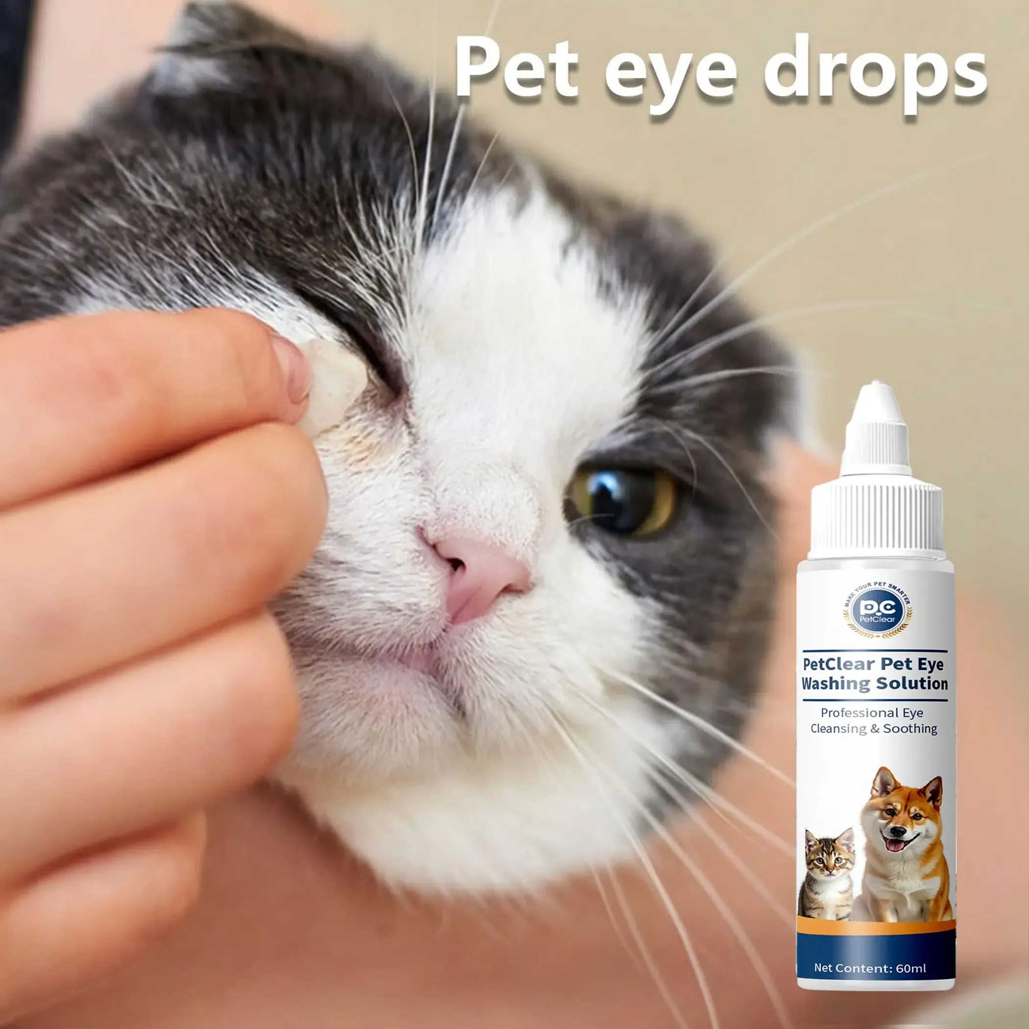 PETCLEAR Titis Mata untuk Kucing & Anjing 60ml 