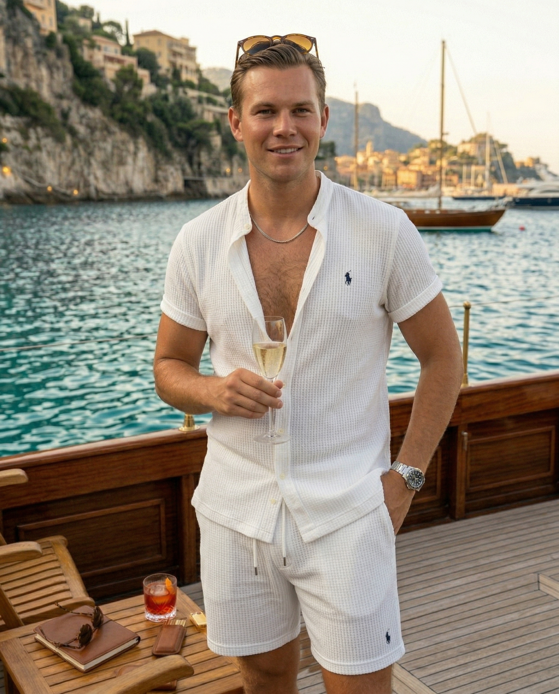 Shorts and a short-sleeved shirt