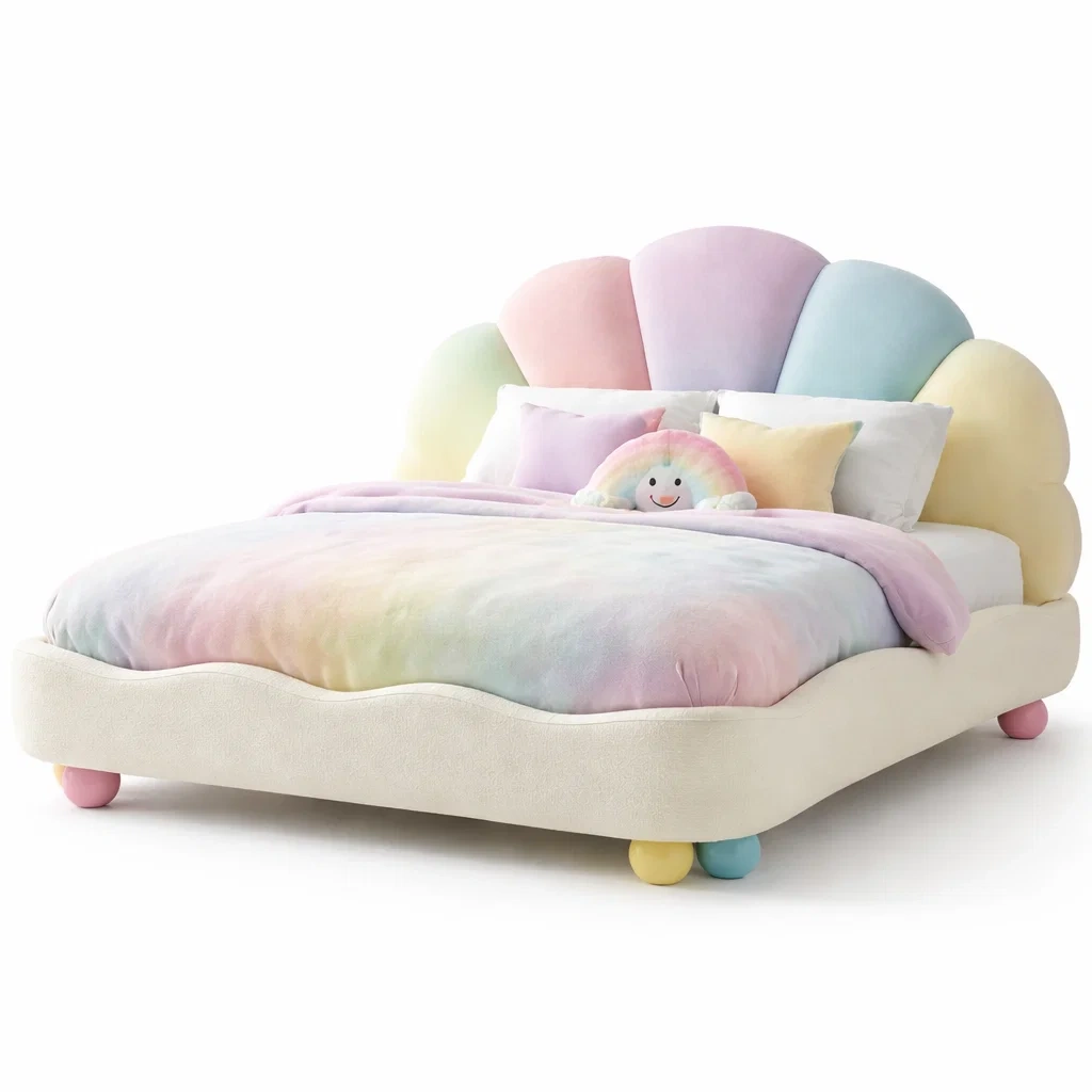 Lit nuage enfant design pastel
