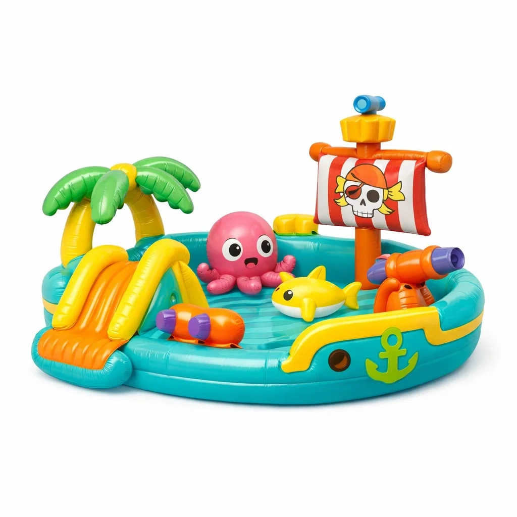 Centre de jeux gonflable enfant theme pirate et mer