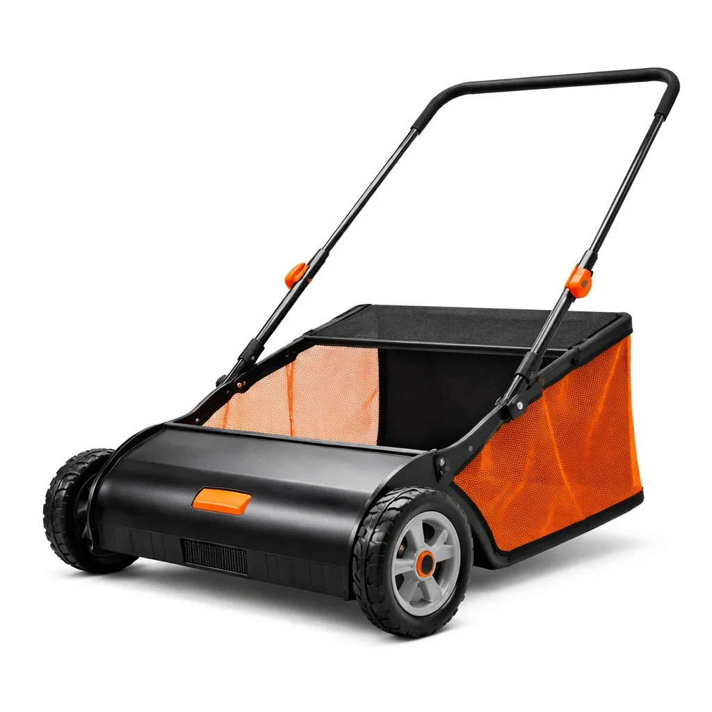 Balayeuse manuelle exterieure avec bac rigide-pillowplot