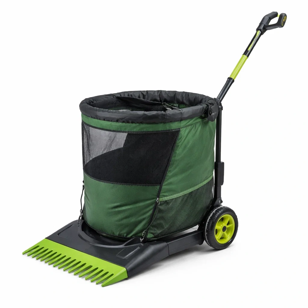 Ramasse feuilles manuel avec peigne avant-pillowplot