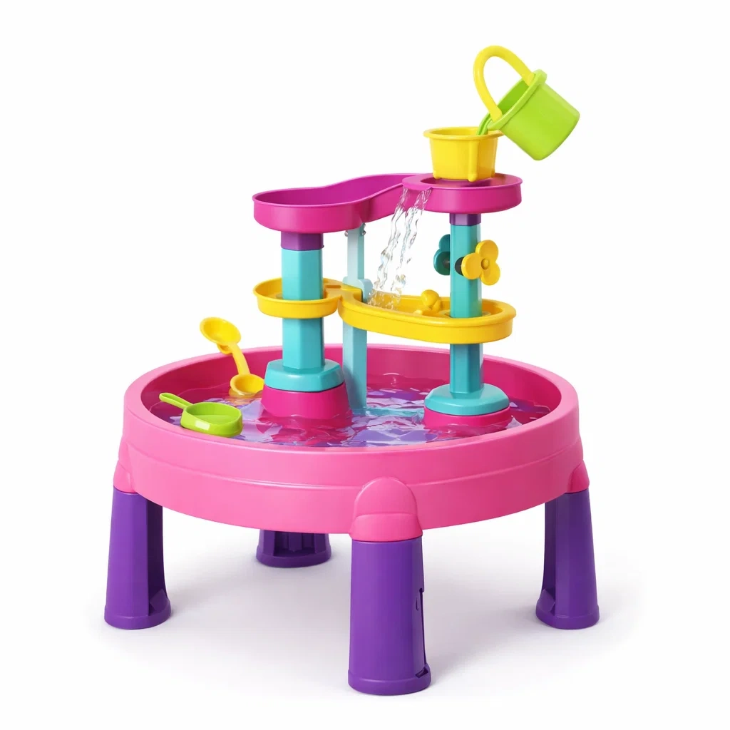 Table deau de jeu pour enfants rose-pillowplot