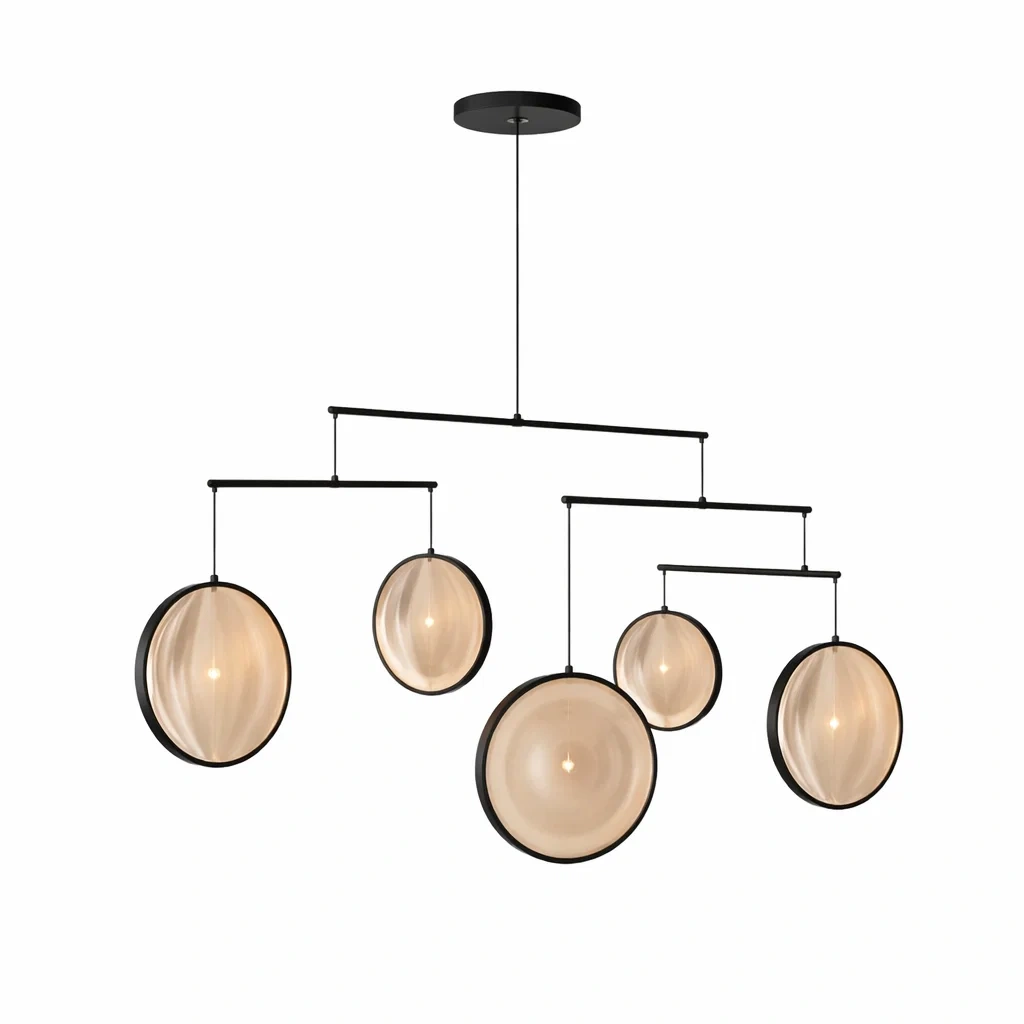 Suspension equilibree noire a disques en verre-sofastep