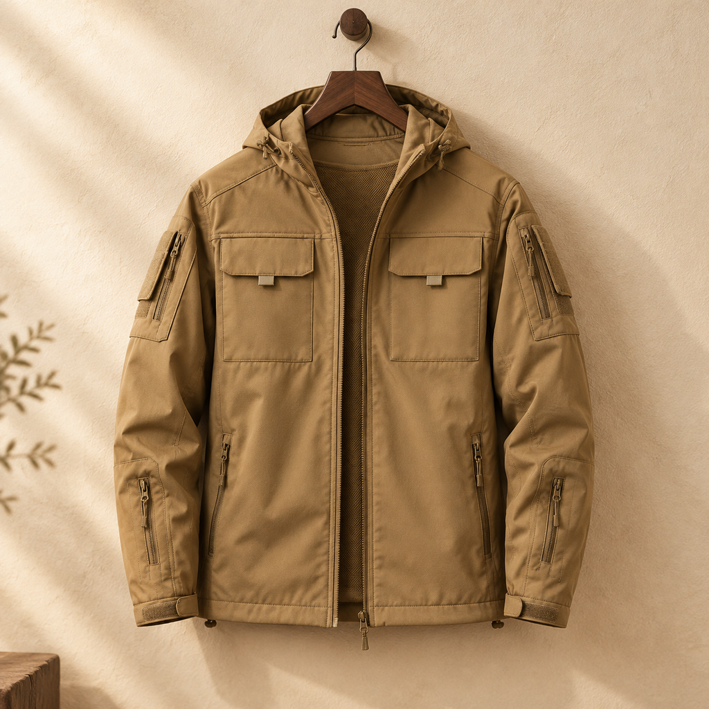 🧥🏔️ Męska Kurtka Softshell z Ciepłym Polarem i Wieloma Kieszeniami - Wodoodporna i Wiatroszczelna 🌲