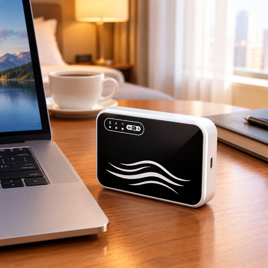 Hordozható zseb WiFi router – globális mobil hotspot SIM kártya nélkül, stabil térerő bárhol