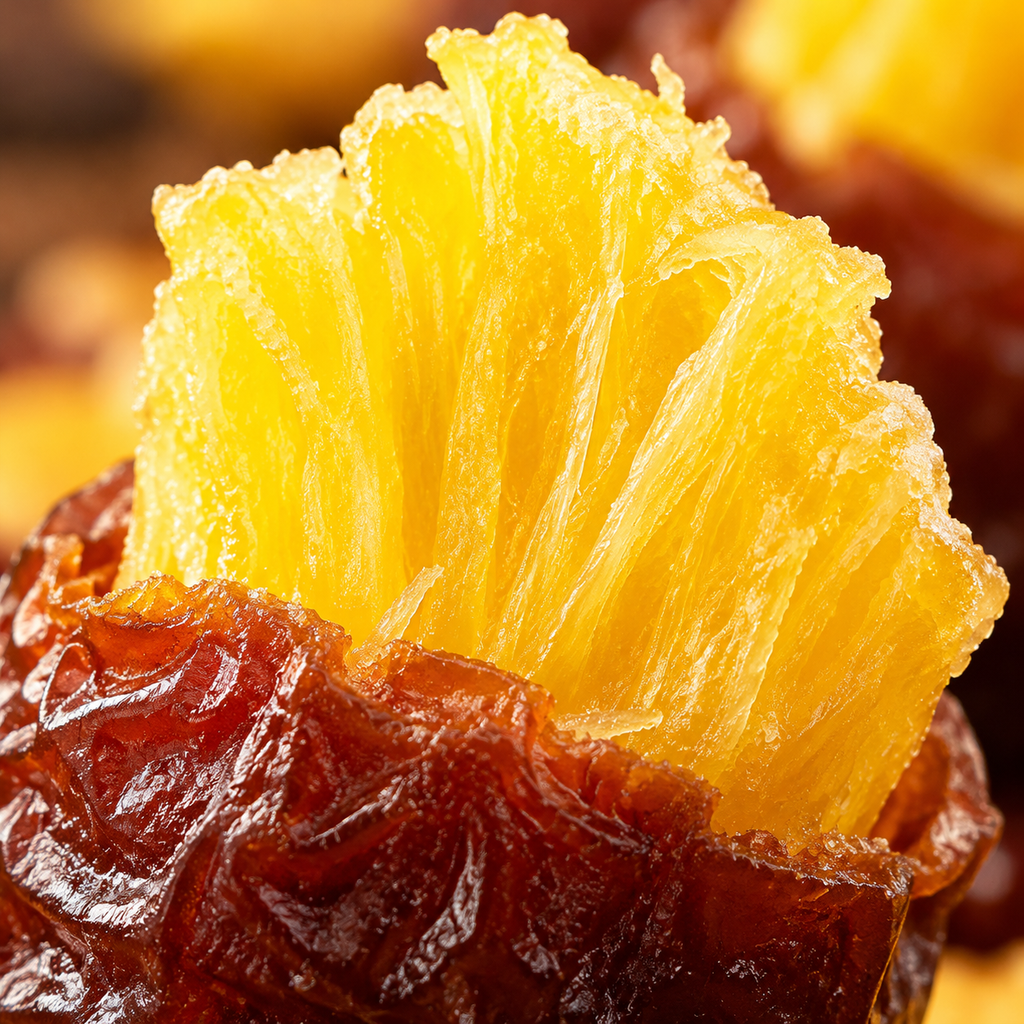 🍍✨ Prémium Aszalt Szilvás Ananászkockák - Rostban Gazdag Természetes Gyümölcsfalatok a Könnyű Emésztésért 🌿