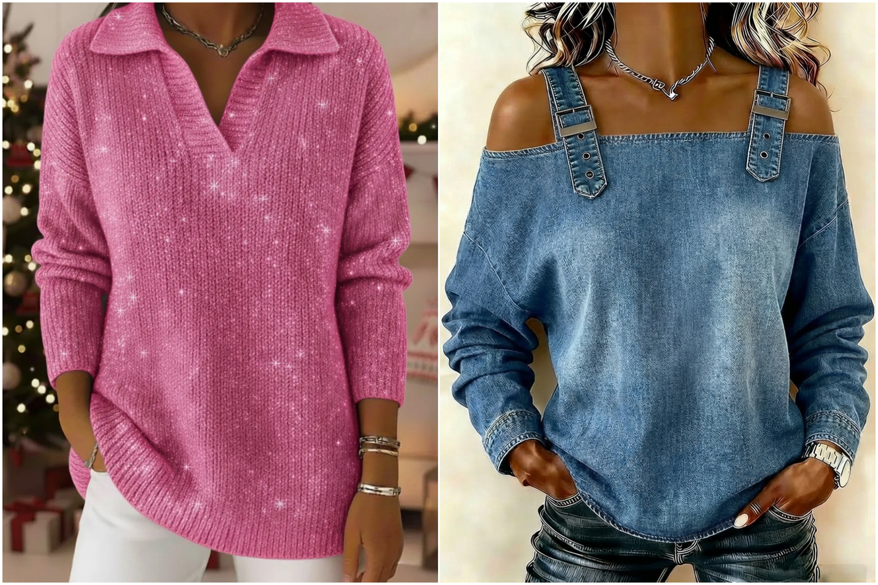 Women's sleeveless denim shirt