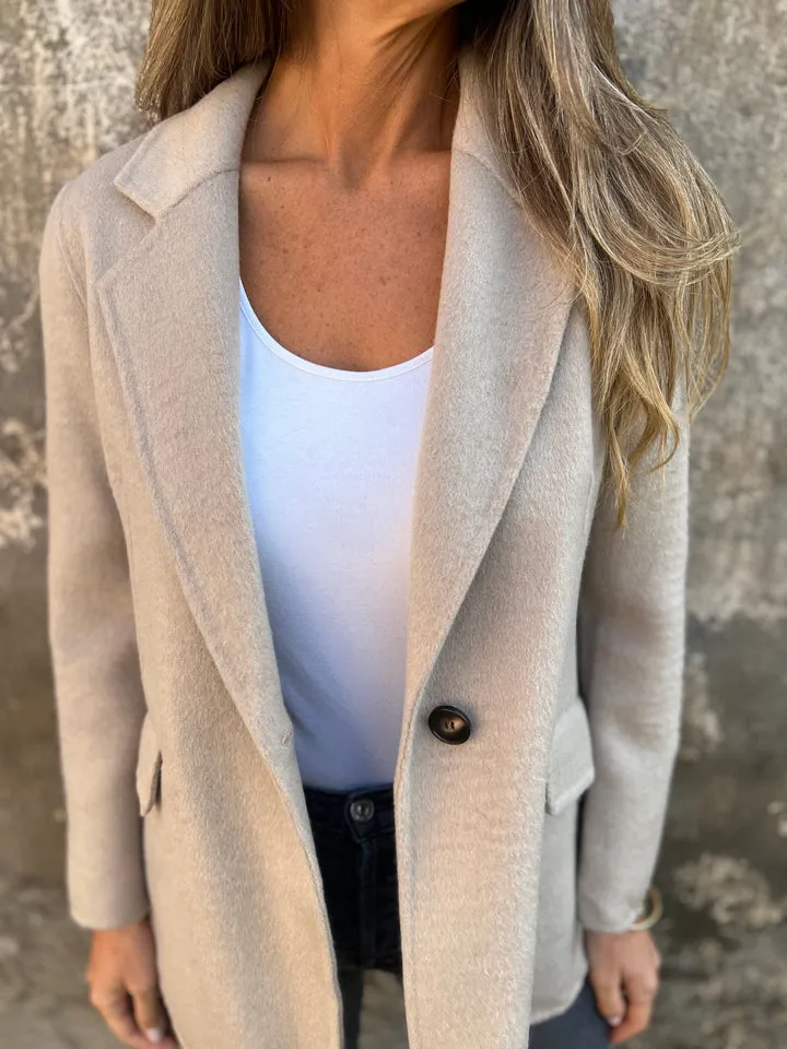 🔥NEW IN- 48% OFF- Women's Cotton Lapel Long Sleeve Casual Jacket