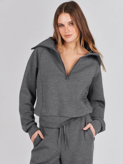 2024 Fall Trendy Outfits Oversized Two Piece Sweatsuit