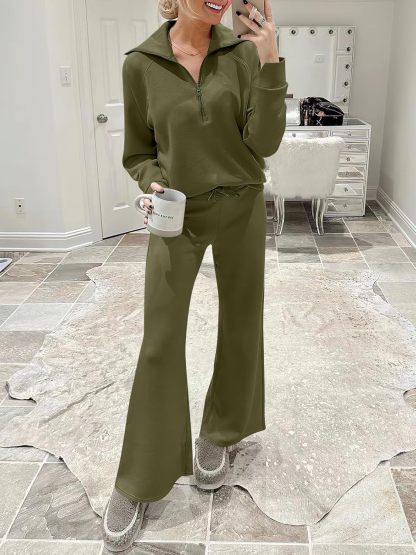 2024 Fall Trendy Outfits Oversized Two Piece Sweatsuit