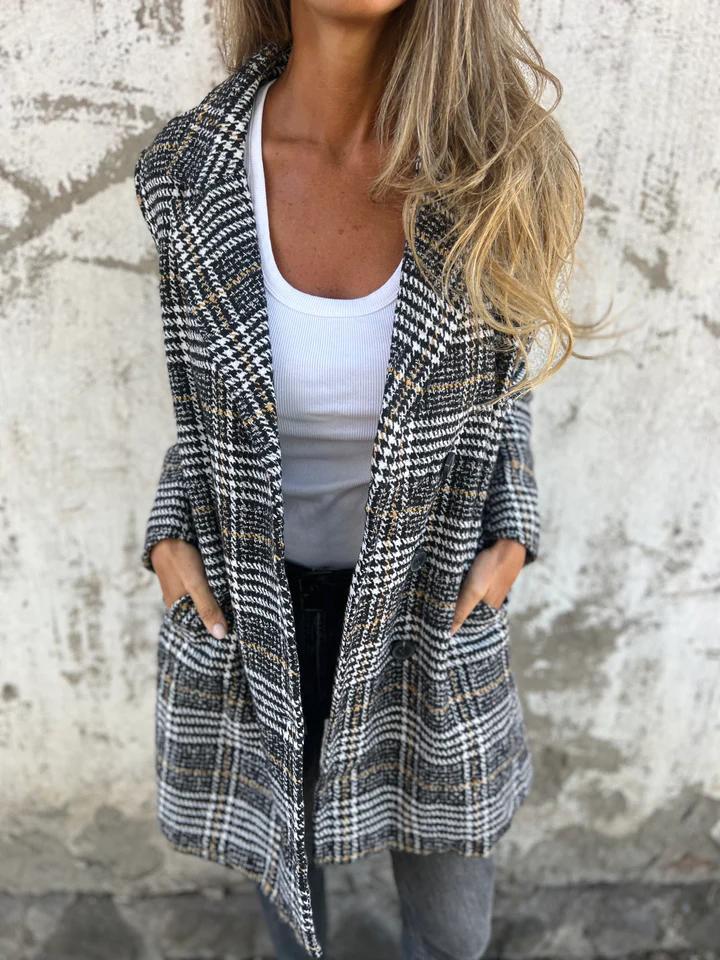CLEARANCE SALE🔥 Plaid Lapel Blazer Coat